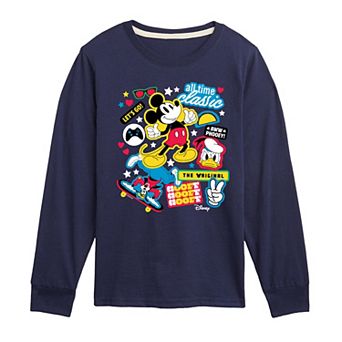 Disney's Mickey Mouse & Friends Boys 8-20 Collage Long Sleeve Graphic Tee