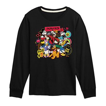 Disney's Mickey Mouse & Friends Boys 8-20 Squad Icons Long Sleeve Graphic Tee