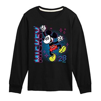 Disney's Mickey Mouse Boys 8-20 Video Game Long Sleeve Graphic Tee