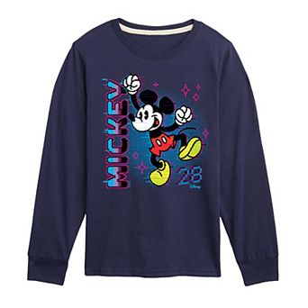 Disney's Mickey Mouse Boys 8-20 Video Game Long Sleeve Graphic Tee