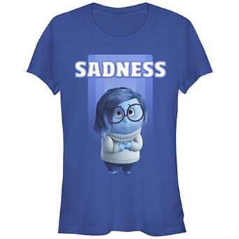 Disney's Inside Out Sadness Juniors' Graphic Tee