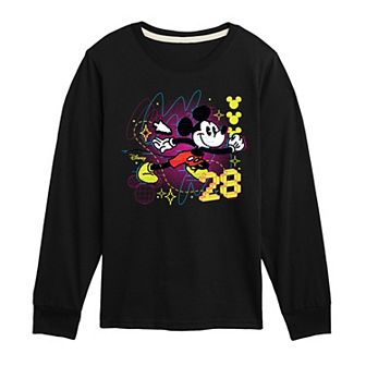 Disney's Mickey Mouse Boys 8-20 8 Bit Long Sleeve Graphic Tee