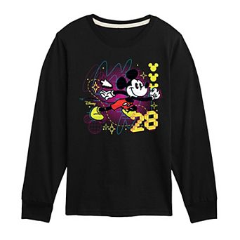 Disney's Mickey Mouse Boys 8-20 8 Bit Long Sleeve Graphic Tee