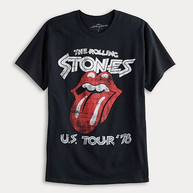 Men's The Rolling Stones Classic U.S. Tour '78 Crewneck Graphic Tee