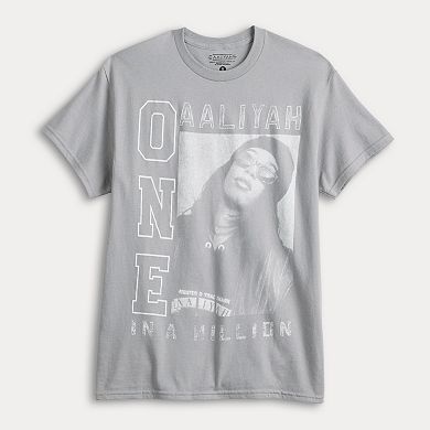 Men's Aliyah One In A Million Album Cover Crewneck Graphic Tee