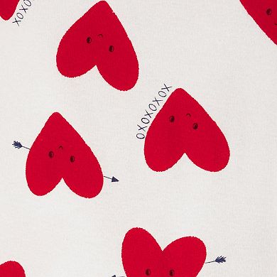 Baby Carter's 2-Piece Heart Print Valentine's Day Cotton Pajama Top & Pajama Bottoms Sleep Set