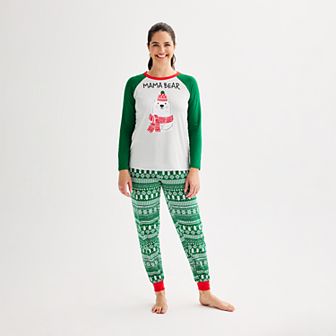 Women's Jammies For Your Families® Bear Pajama Top & Jogger Pajama Bottoms Set