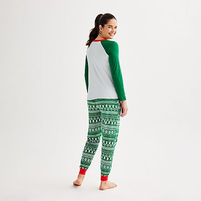 Women's Jammies For Your Families® Bear Pajama Top Jogger Pajama