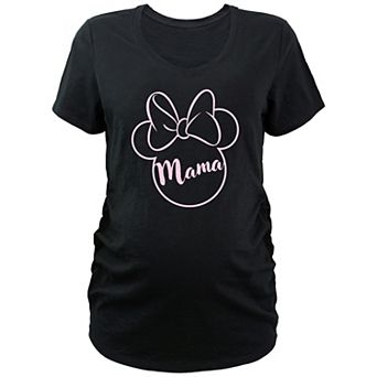 Disney's Minnie Mouse Mama Maternity V-Neck Graphic Tee