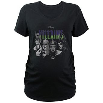 Disney Villains Fab Four Maternity V-Neck Graphic Tee