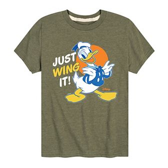 Disney's Mickey Mouse & Friends Donald Duck Boys 8-20 Just Wing It Graphic Tee