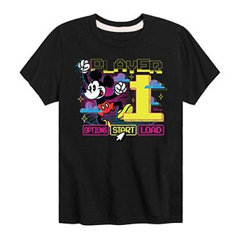 Disney's Mickey Mouse Boys 8-20 Player 1 Graphic Tee