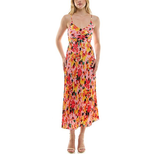 Nanette Printed Smocked Sleeveless Maxi good Dress