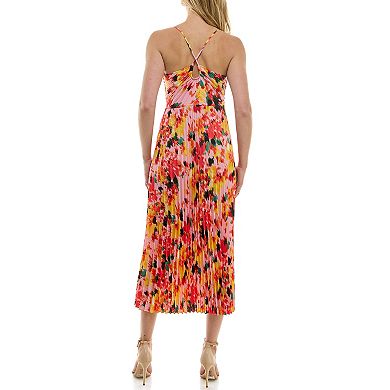 Women's Nanette Lepore Floral Print Pleated Maxi Dress