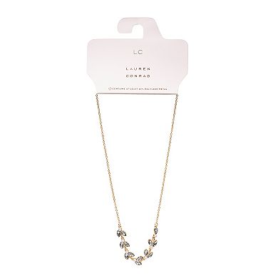 LC Lauren Conrad Simulated Crystal Vine Leaf Necklace