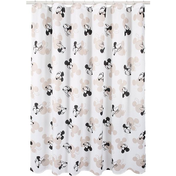 Disney's Minnie & Mickey Mouse Sketch Shower Curtain by The Big One® - Ivory Minnie Mickey