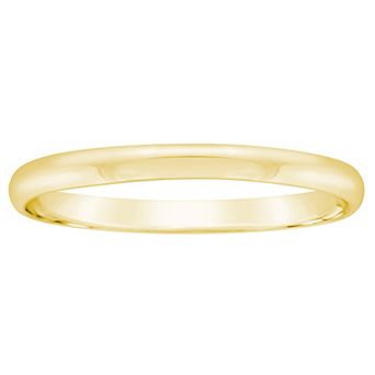Alyson Layne Men's 2 mm Half Round Wedding Band