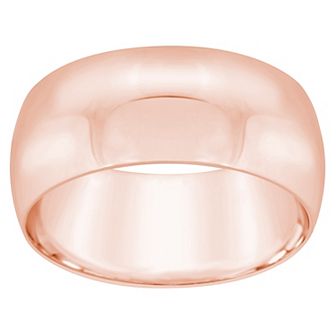 Alyson Layne Men's 8 mm Half Round Wedding Band