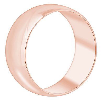 Alyson Layne Men's 8 mm Half Round Wedding Band