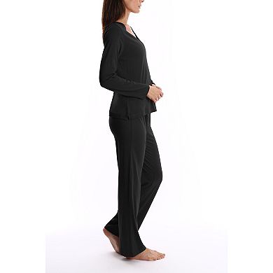 Blis Women's Long Sleeve Super Soft Sleep Pajama Set