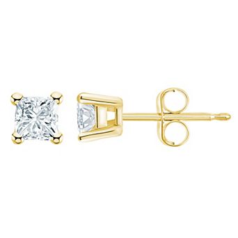 Celebration Gems 14k Gold 1/2 Carat T.W. Diamond Nickel Free Stud Earrings