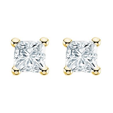 Celebration Gems 14k Gold 1/2 Carat T.W. Diamond Nickel Free Stud Earrings
