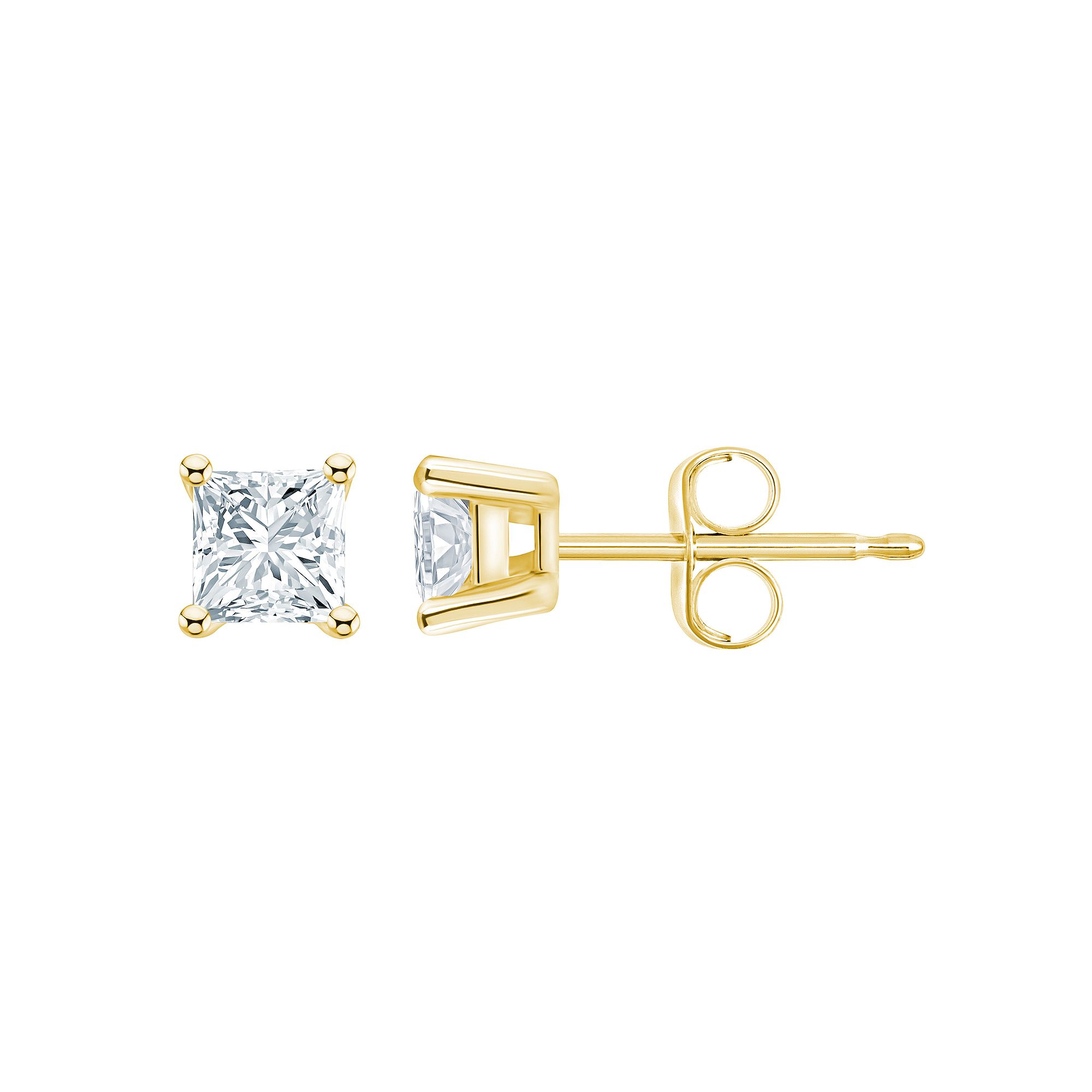 Celebration Gems 14k Gold 3/4 Carat T.W. Diamond Stud Earrings, Womens