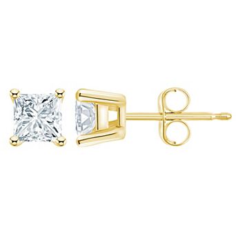 Celebration Gems 14k Gold 1 Carat T.W. Diamond Nickel Free Stud Earrings