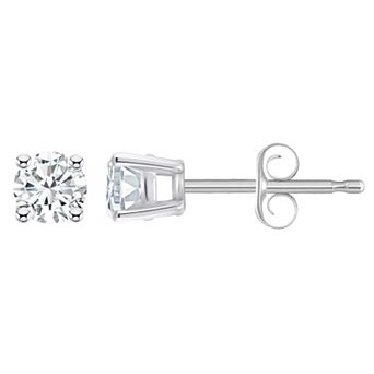 Celebration Gems 14k White Gold 1/3 Carat T.W. Diamond Round Stud Earrings