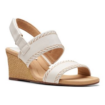 Clarks® Kyarra Rose Women's Nubuck Wedge Sandals