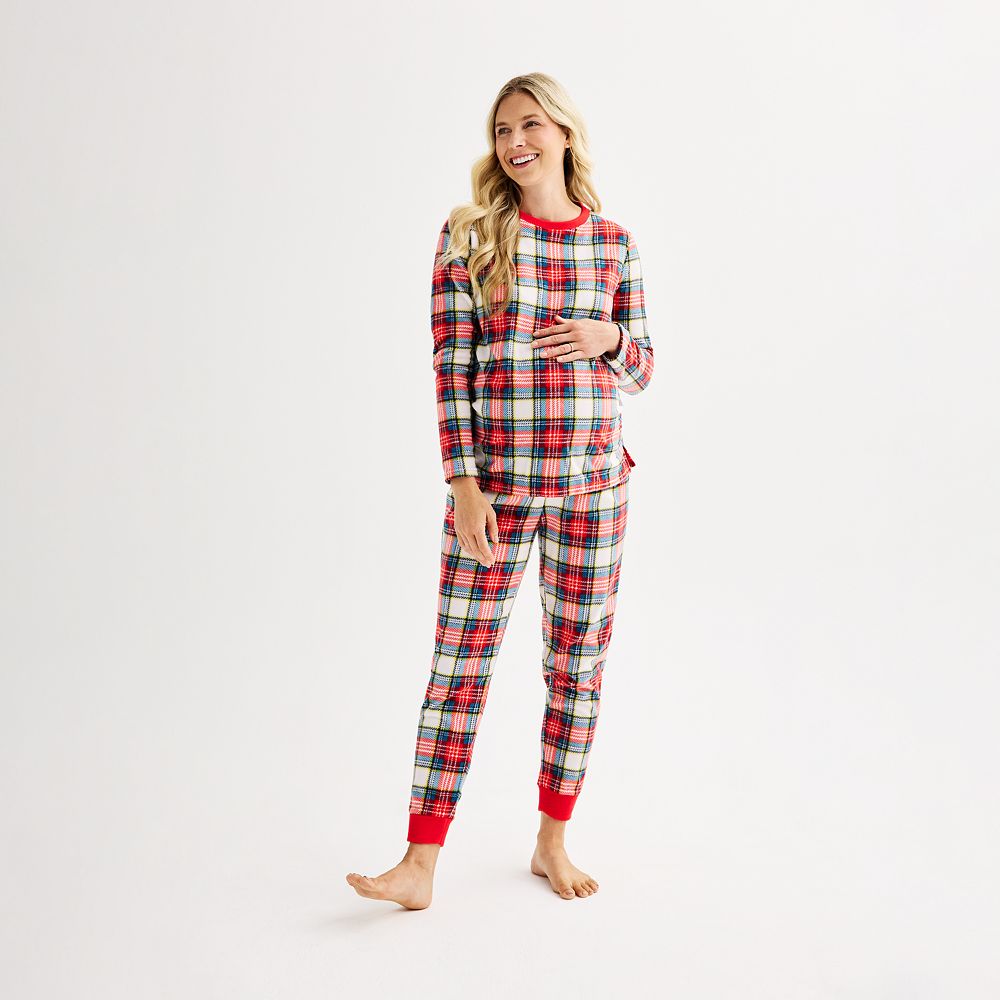 Maternity Jammies For Your Families® Jingle Bell Rock Fleece Pajama Top ...