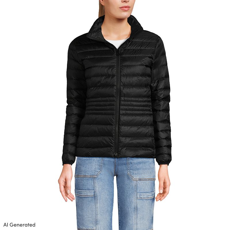 Women's Lands' End Wanderweight Midweight Down Jacket,