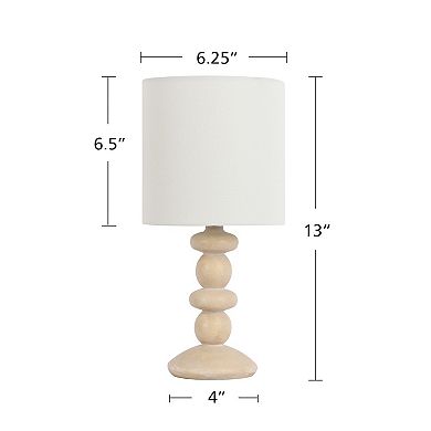 Two Ball Natural Accent Table Lamp
