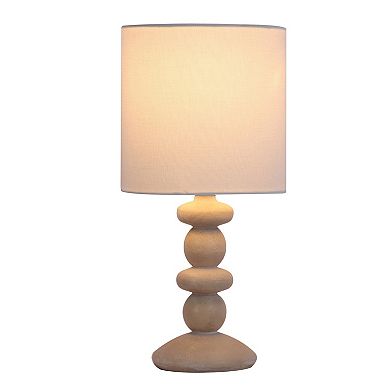Two Ball Natural Accent Table Lamp