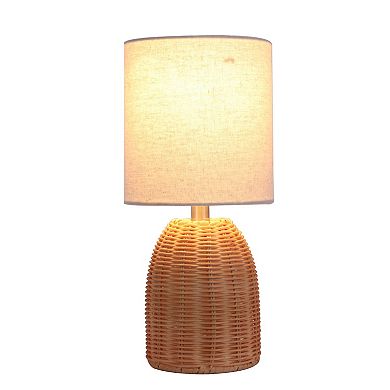 Rattan Natural Accent Table Lamp