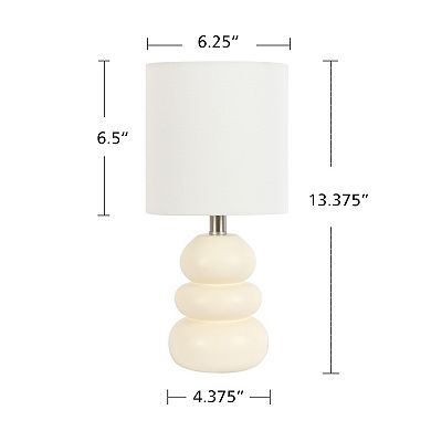 Three Ball Natural Accent Table Lamp