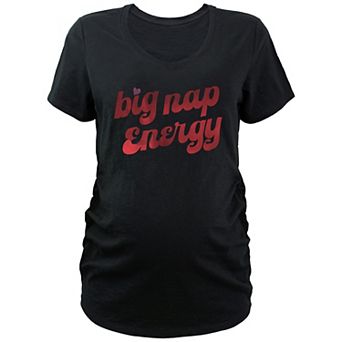 Maternity Big Nap Energy V-Neck Graphic Tee
