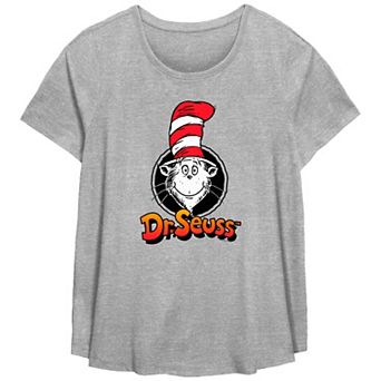 Plus Size Dr. Seuss The Cat In The Hat Stamp Graphic Tee