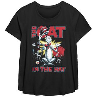 Plus Size Dr. Seuss The Cat In The Hat Cattitude Graphic Tee