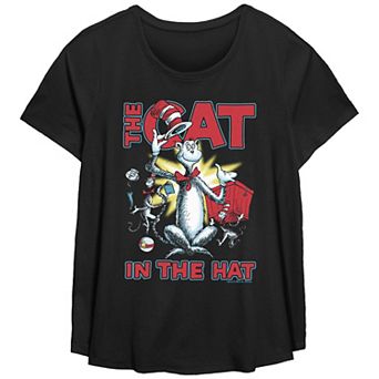 Plus Size Dr. Seuss The Cat In The Hat Cattitude Graphic Tee
