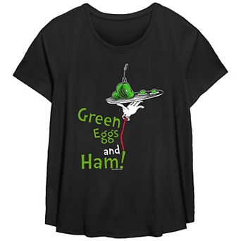 Plus Size Dr. Seuss Green Eggs And Ham Are Served Graphic Tee