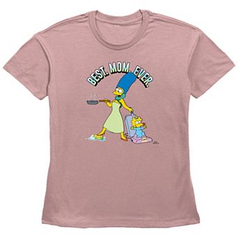 Women's The Simpsons Best Mom Ever Basic Fit Graphic Tee