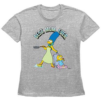 Women's The Simpsons Best Mom Ever Basic Fit Graphic Tee