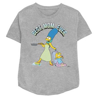 Women's The Simpsons Best Mom Ever Relaxed Fit Graphic Tee