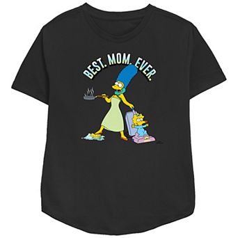 Women's The Simpsons Best Mom Ever Relaxed Fit Graphic Tee