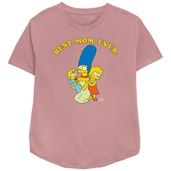Women's The Simpsons Marge Best Mom Ever Relaxed Fit Graphic Tee