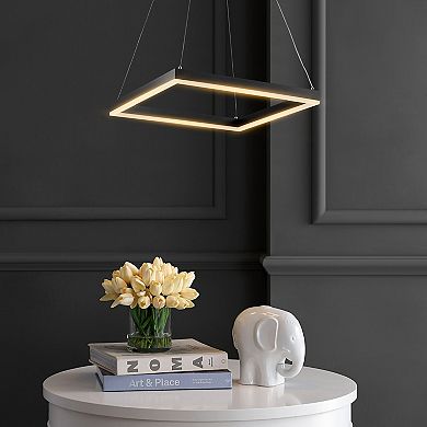 Baxter Modern Contemporary Aluminum Integrated Led Hoop Pendant