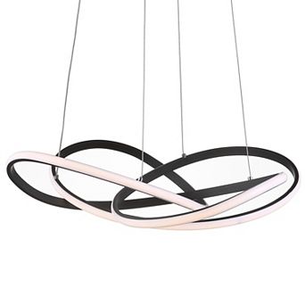 Alexia Abstract Integrated Led Metal Adjustable Pendant
