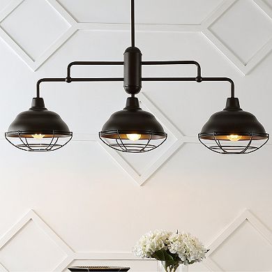Levi Industrial Farmhouse Iron Led Pendant