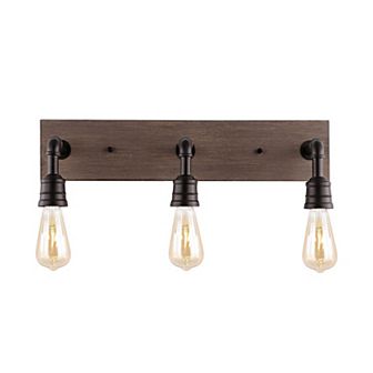 Corbett Rustic Farmhouse Iron Led Vanity